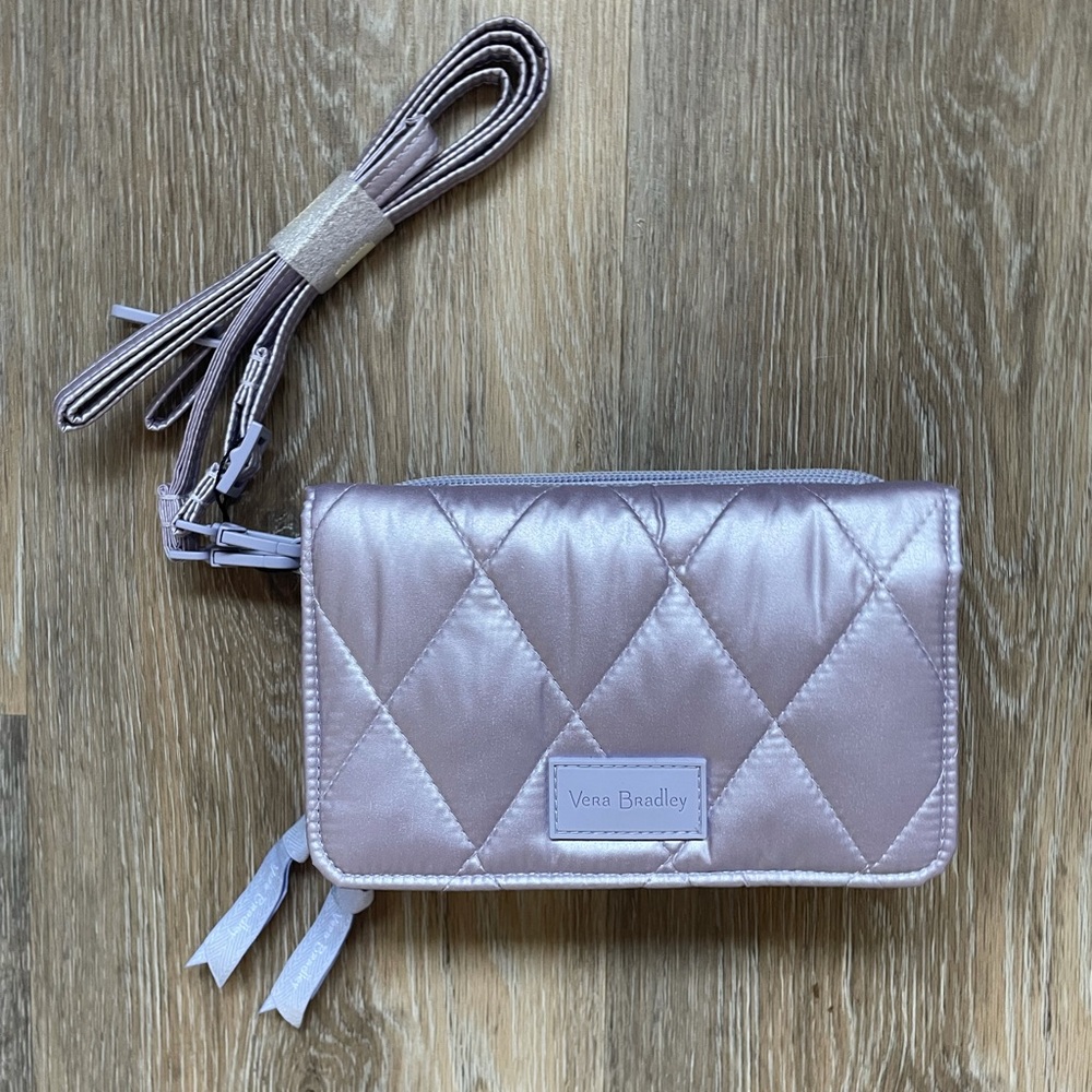✨Vera Bradley Purple Metallic Wallet Bag✨